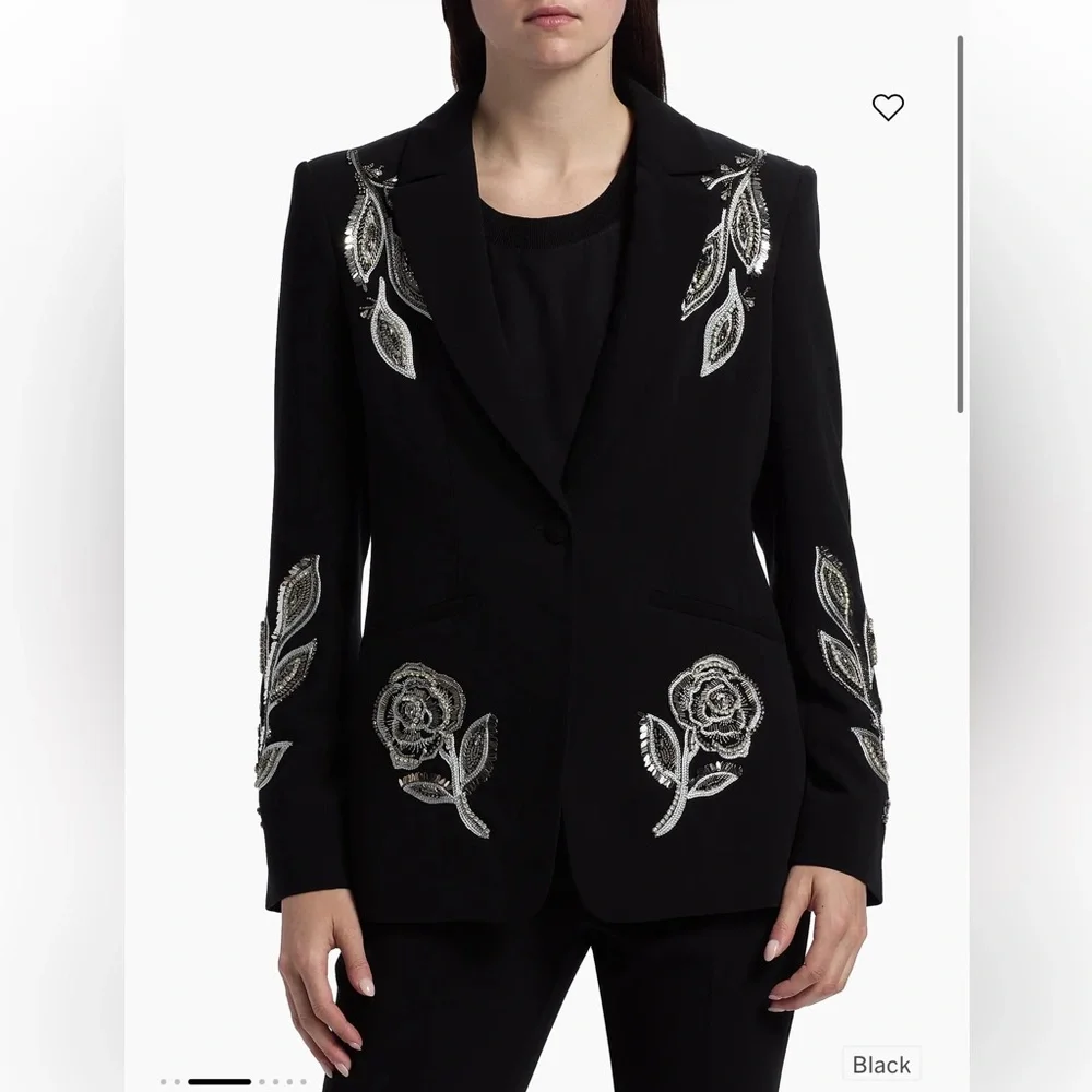 Cinq a Sept Karlie Beaded Paisley Blazer - Picture 2 of 8